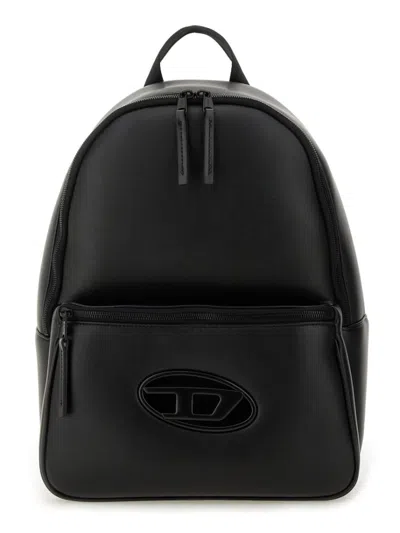 Diesel "holi-d" Backpack In Black