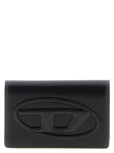 Diesel 'holi-d' Card Holder In Black