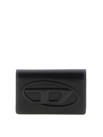 Diesel Holi-d Card Holder In Brown