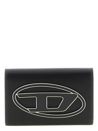 Diesel 1dr Oval-d Card Holder In Blue