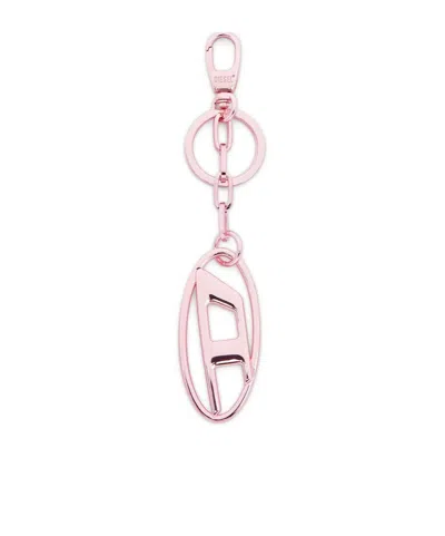 Diesel Holy-c Polished Keychain In Pink