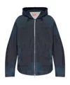 Diesel Hooded Denim Jacket In Black