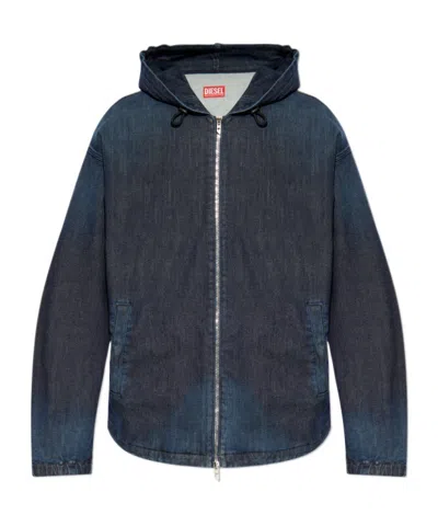 DIESEL HOODED DENIM JACKET