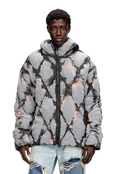 Diesel W-dom Padded Jacket In Multicolor