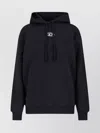 Diesel Hooded Knitwear With Drawstring And Ribbed Cuffs In Black