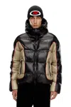 Diesel Mens 9xx W-ostend Hooded Shiny-ripstop Puffer Jacket In Multicolor