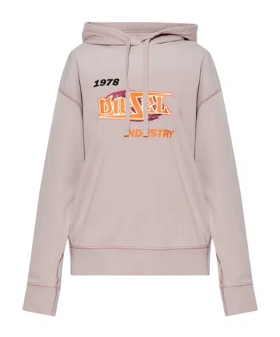 Diesel Hooded Sweater In Nude