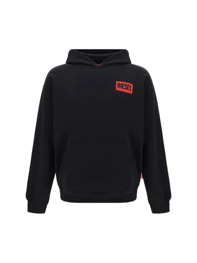 Diesel Hoodie In Deep/black