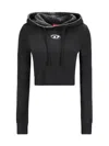 Diesel Logo Hoodie In Black