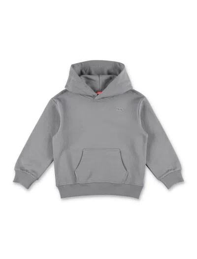 Diesel Kids' Hoodie Fleece D Big Back In Brown