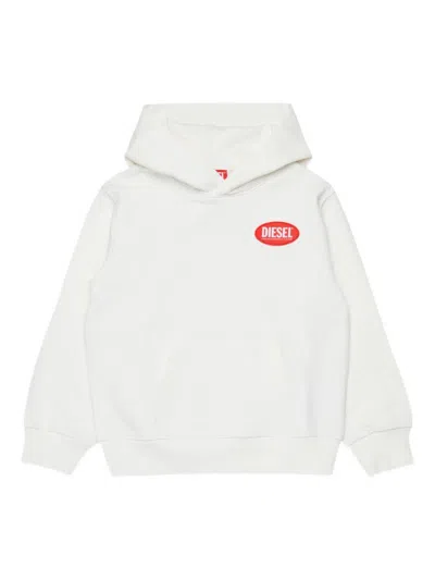 Diesel Kids' Hoodie In White