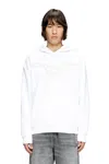 Diesel Hoodie With Charm Necklace Print In White