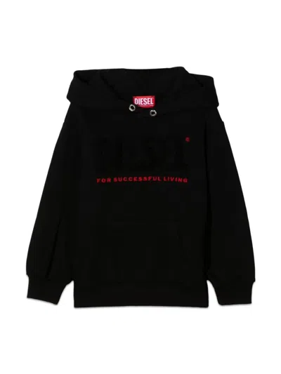 DIESEL HOODIE WITH FRONT WRITING