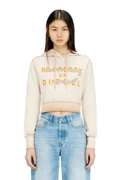 Diesel Logo-print Hoodie In White