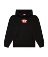 Diesel S-boxt-k3 Cotton Hoodie In Black