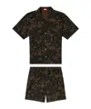 Diesel Horien Patterned Pyjama Set In Green