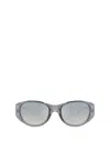 Diesel Iconic Oval Sunglasses In Grey