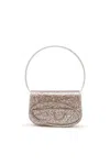 DIESEL ICONIC SHOULDER BAG WITH MACRO GLITTER
