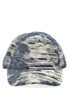 Diesel Men's Distressed Cap In Blue