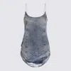 Diesel De-dra-short-fsg Mini Dress In Denim In Blue