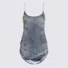 Diesel De-dra-short-fsg Mini Dress In Denim In Blue