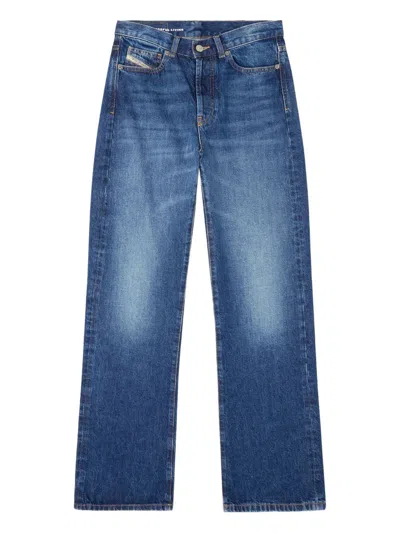 Diesel Indigo Blue Straight Leg Jeans