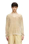 Diesel Inside-print Jumper With Contrast Detail In Beige
