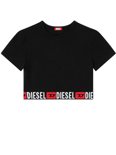 DIESEL IRMA D-CORE TOP WOMAN BLACK