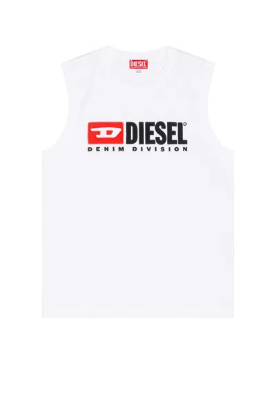 Diesel Logo-print Tank Top In White