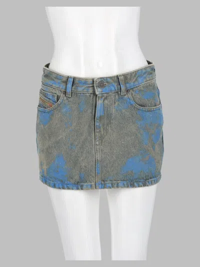 Diesel Italian-made 100% Cotton Denim Mini Skirt