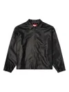 Diesel Distressed Technical Fabric Jacket In Black