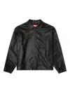 Diesel Distressed Technical Fabric Jacket In Black