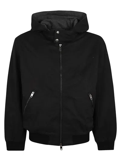 Diesel Alain Oval-d Hooded Jacket In Black