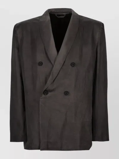 Diesel J Arman Albg Double Breasted Blazer In Gray