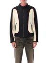 Diesel Blink Stand Collar Front Pockets Jacket In Black