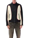 Diesel Blink Stand Collar Front Pockets Jacket In Neutral
