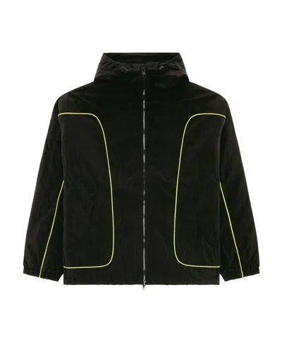 Diesel J-green Windbreaker Jacket In Black