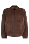 Diesel Reversible Oversize Jacket With Logo Detail In Brown