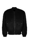 Diesel J-held Bomber Jacket In Technical Fabric In Black