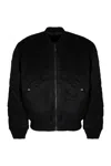 Diesel J-held Bomber Jacket In Technical Fabric In Black
