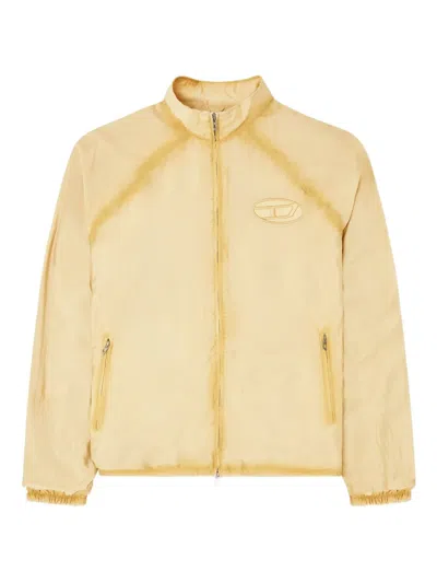 Diesel J-henri-souvenir Embroidered-phoenix Jacket In Neutral