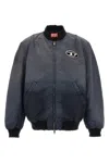 Diesel Gradient Effect Bomber Jacket In Blue