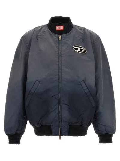 Diesel 'j-kepes' Bomber Jacket In Blue