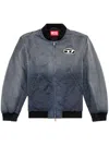 Diesel Gradient Effect Bomber Jacket In Blue