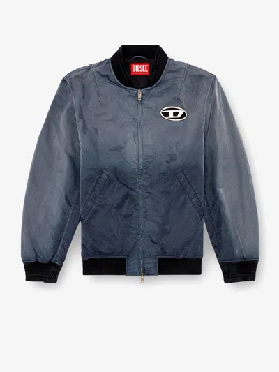 DIESEL J-KEPES DELAVÉ NYLON BOMBER JACKET