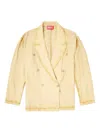 Diesel J-keysery Double-breasted Blazer In Neutral