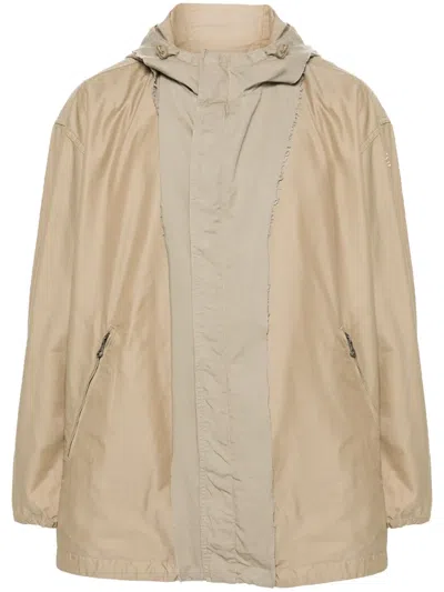 Diesel J-mckell Logo-embroidered Jacket In Neutrals