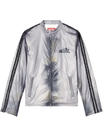 Diesel J-pop Bomber Jacket In Grey