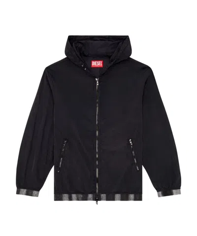 DIESEL J-POST RECYCLED ZIP-UP HOODED JACKET