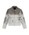 Diesel Printed Polyester Blend J-pylon Jacket In Gray